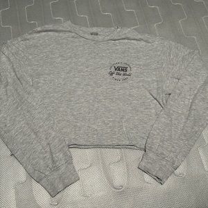 Vans Long Sleeve Crop Tshirt